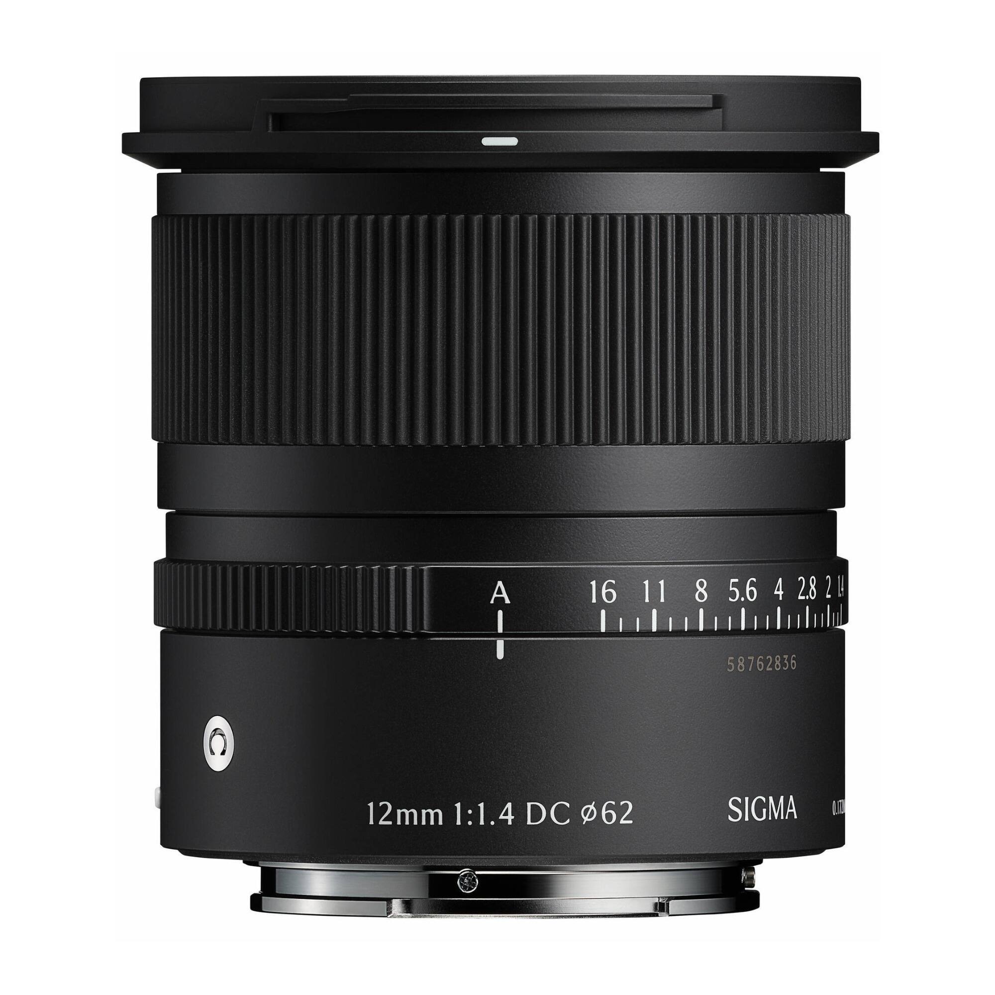 12mm 1:1.4 DC φ62  
SIGMA  
A 16 11 8 5.6 4 2.8 2  
58762836