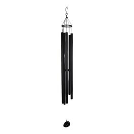 FC Design - 72" Long Tuned Black Metal Wind Chime Outdoor Patio or Garden Hanging Decoration - Multi-Color