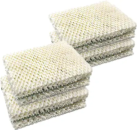 Front. HQRP - 4-Pack Humidifier Wick Filters Replacement HDC12 for AIRCARE Essick EA1407 HD1409 BestAir ES12.
