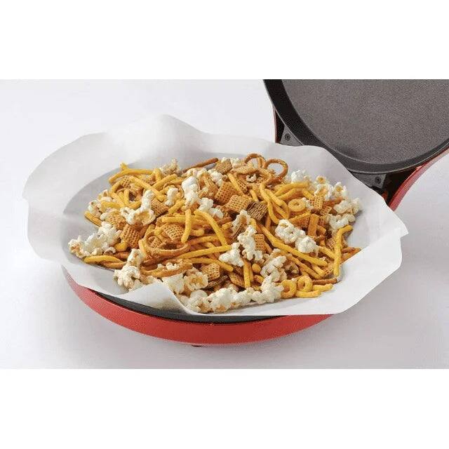 Back. Betty Crocker - Betty Crocker 12-Inch Pizza Maker Bundle with Pizza Cutter and Parchment Paper, Red - RED.