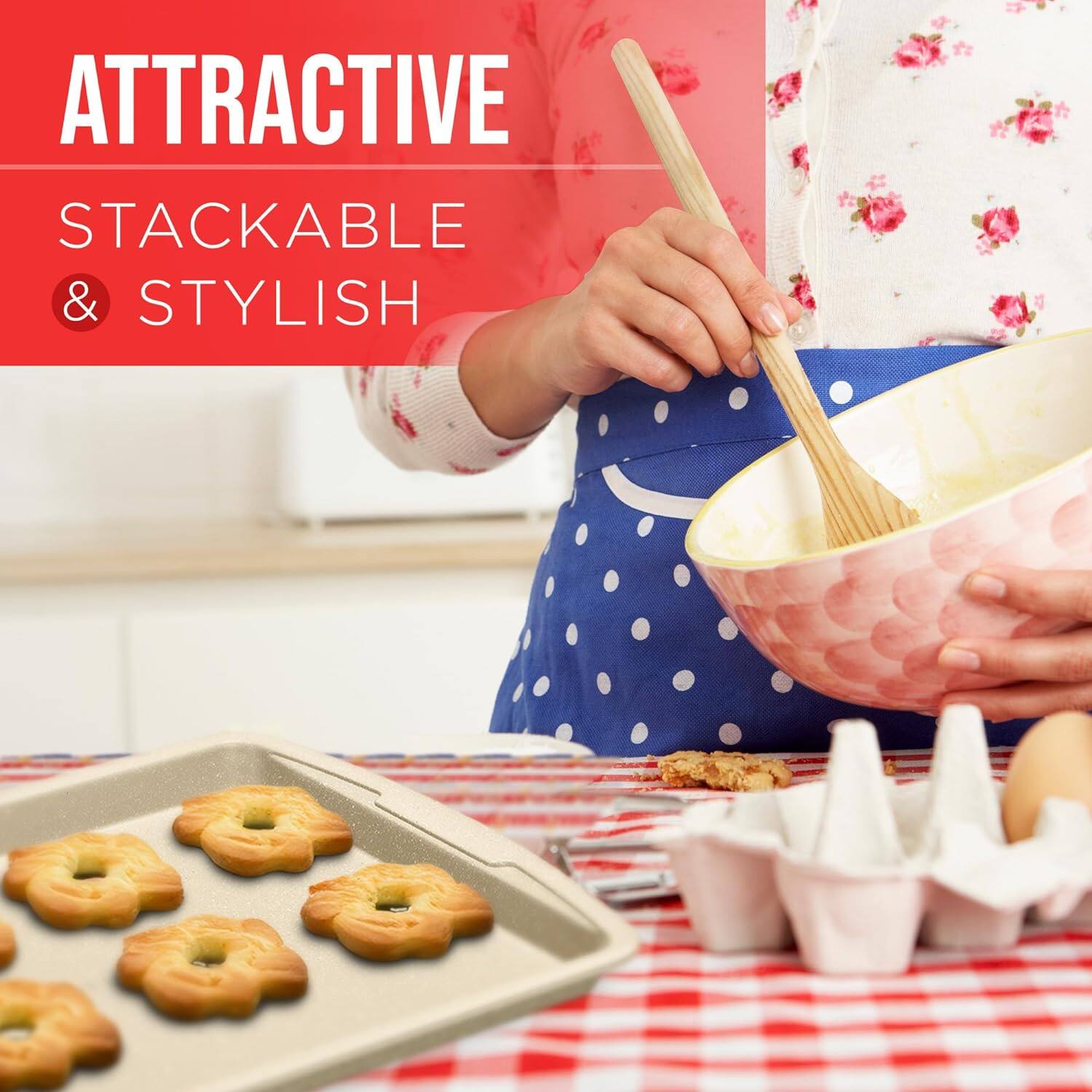 Attractive, stackable & stylish.