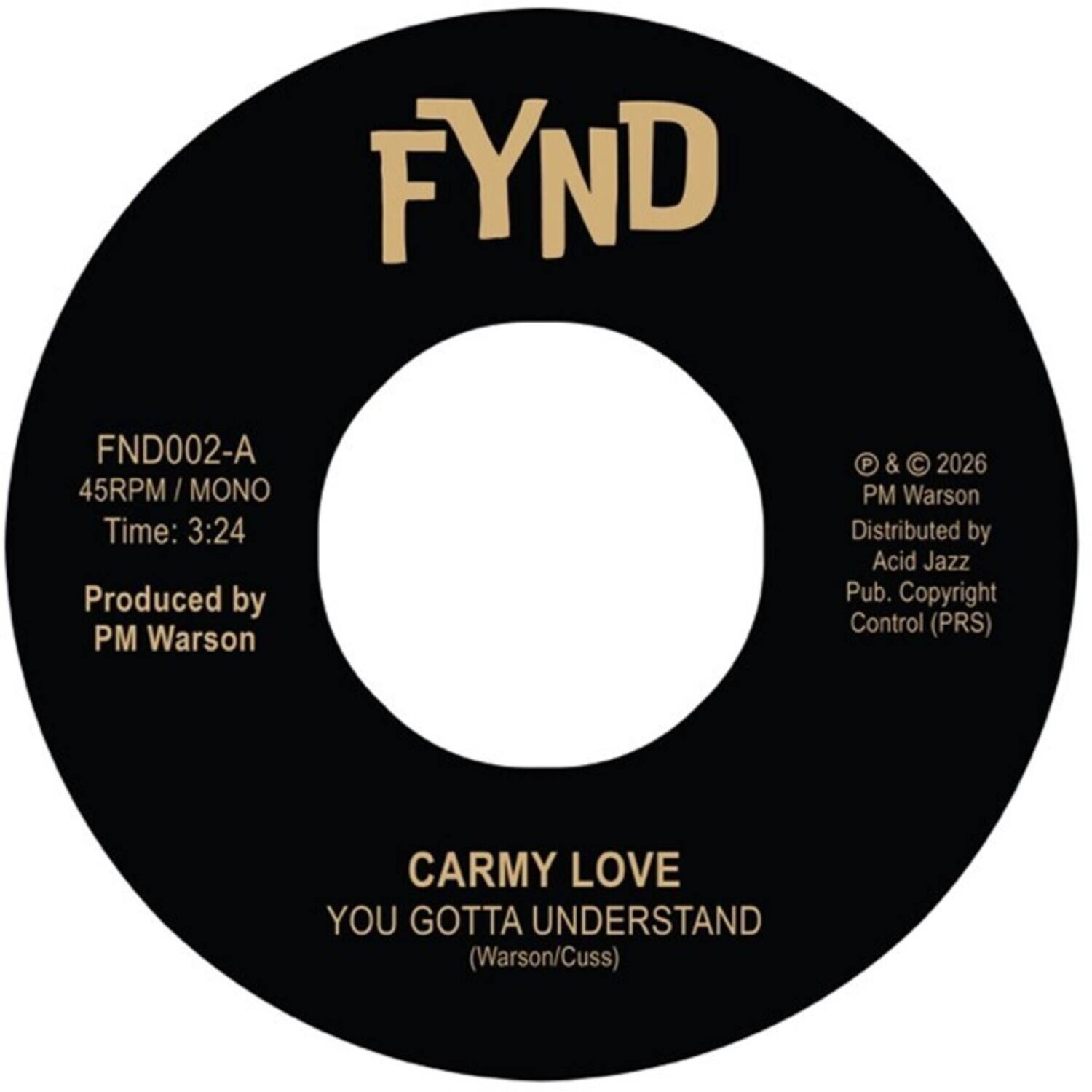 Love,Carmy / Pm Warson - You Gotta Understand / Thinking Of Leaving   - 7-INCH SINGLE [7 inch Vinyl Disc] price history on PriceWatchPro