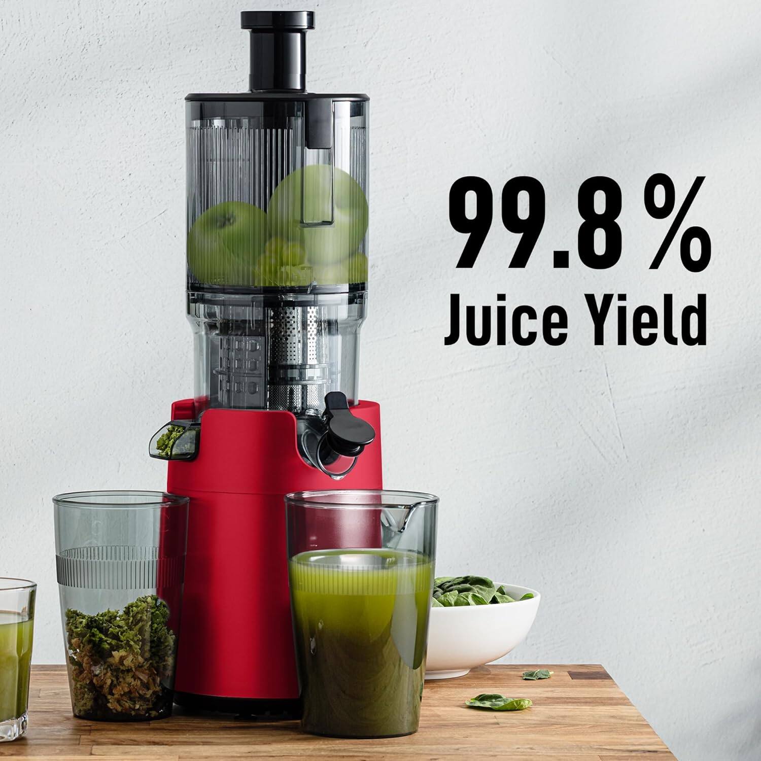 Zulay Kitchen Cold Press Slow Masticating Juicer 5 Inches Wide
