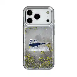 Keyscaper - NFL - New York Giants Linen Logo iPhone Glitter Case - 14 - Multicolor