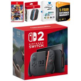 Switch 2 Console with Street Fighter 6, Extra Joy-Cons, MightySkins Code and 1 CPS Year Extended Warranty - Nintendo Switch 2