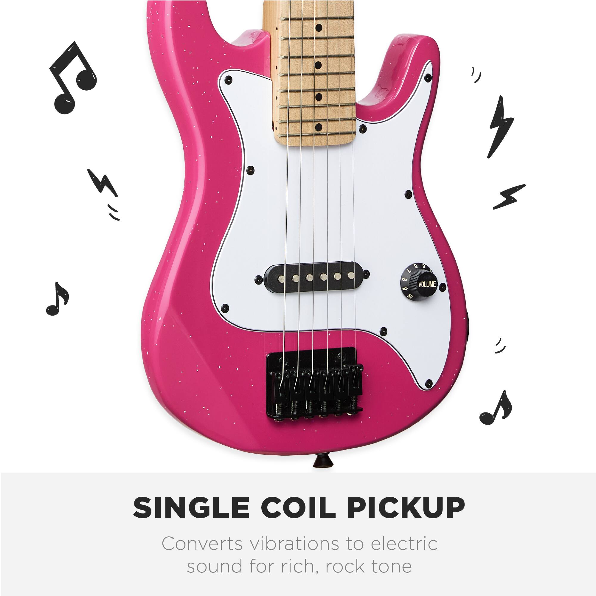 SINGLE COIL PICKUP

Converts vibrations to electric sound for rich, rock tone