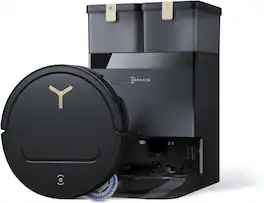 ECOVACS Robotics - DEEBOT T50S PRO Omni Robot Vacuum and Mop, 25,000 Pa, TruEdge 2.0 Extendable Brush & Mop, AIVI 3D Obstacle Avoidance - Black
