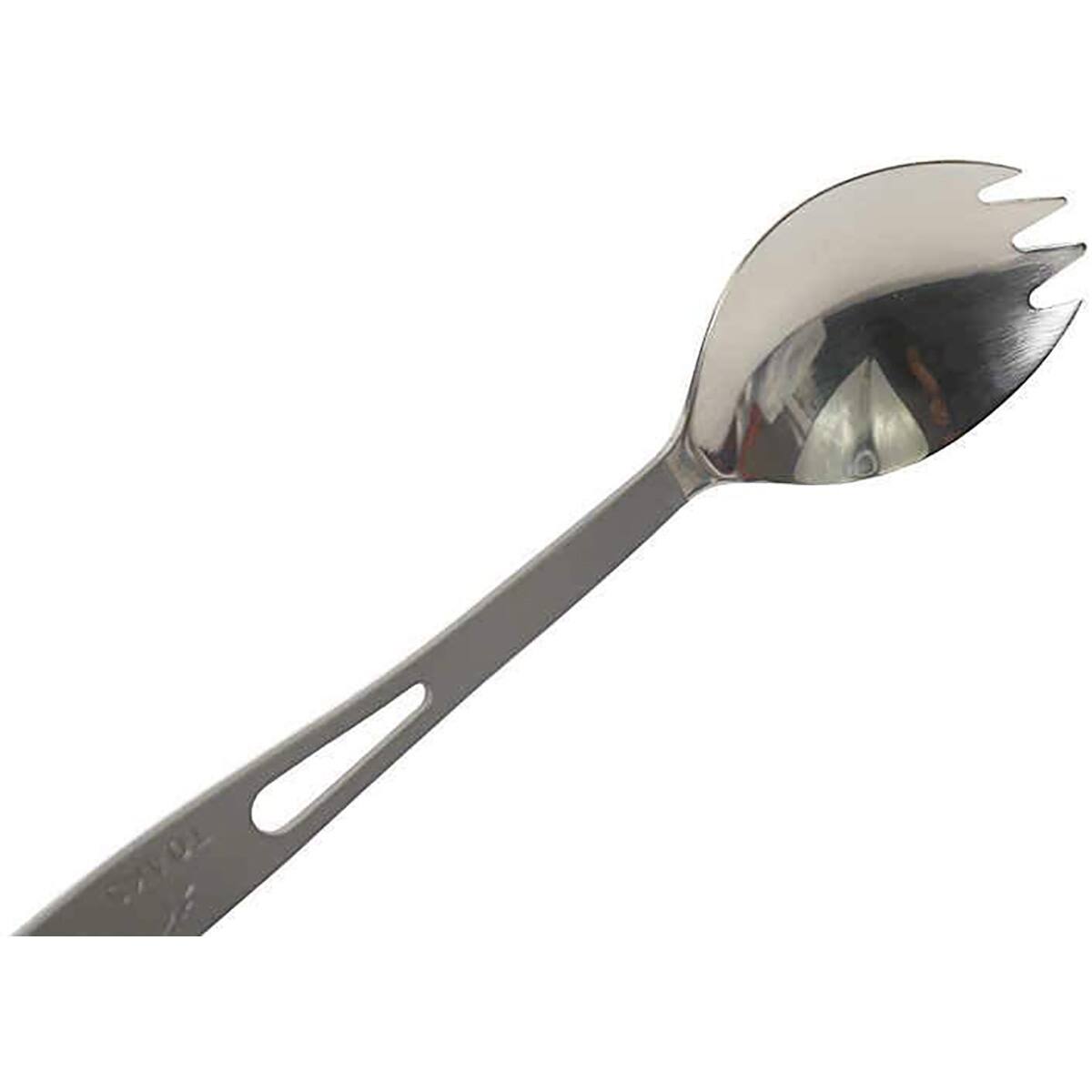Alt View 3. TOAKS - TOAKS Titanium Spork with Polished Head - SLV-01 - Outdoor Camping - Silver.