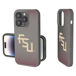 Keyscaper - NCAA - Florida State Seminoles Linen Logo iPhone Soft Touch Case - 14 - Gray