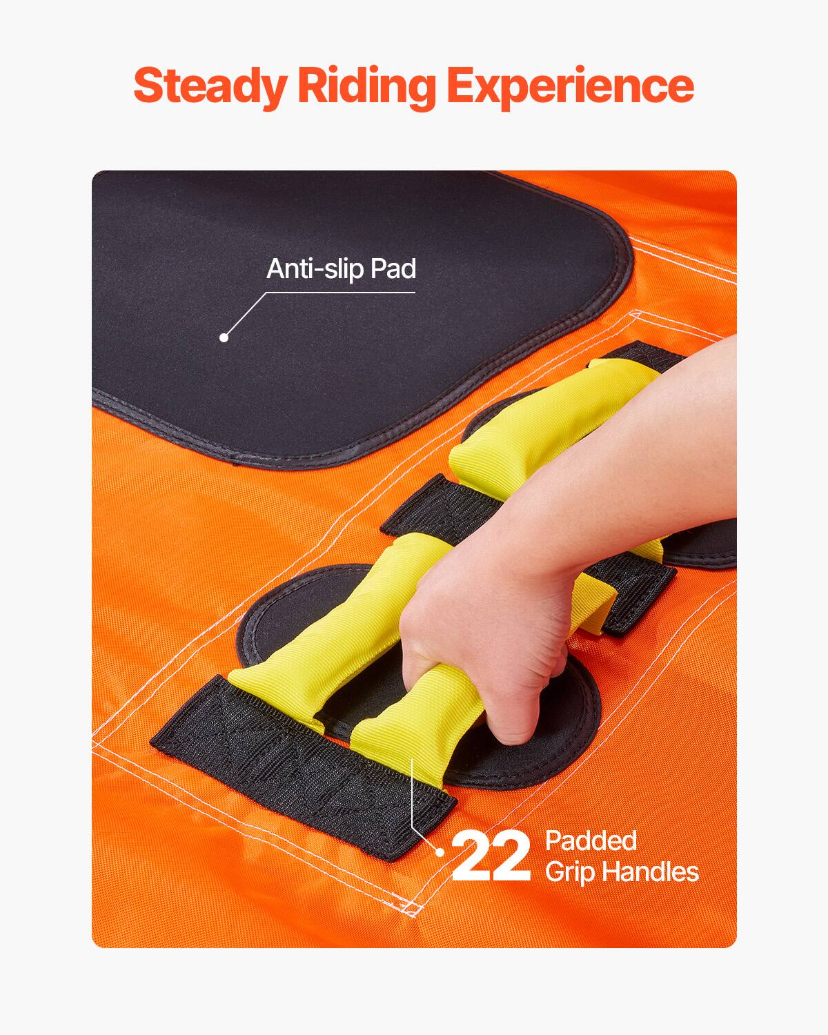 Steady Riding Experience, Anti-slip Pad, Padded Grip Handles