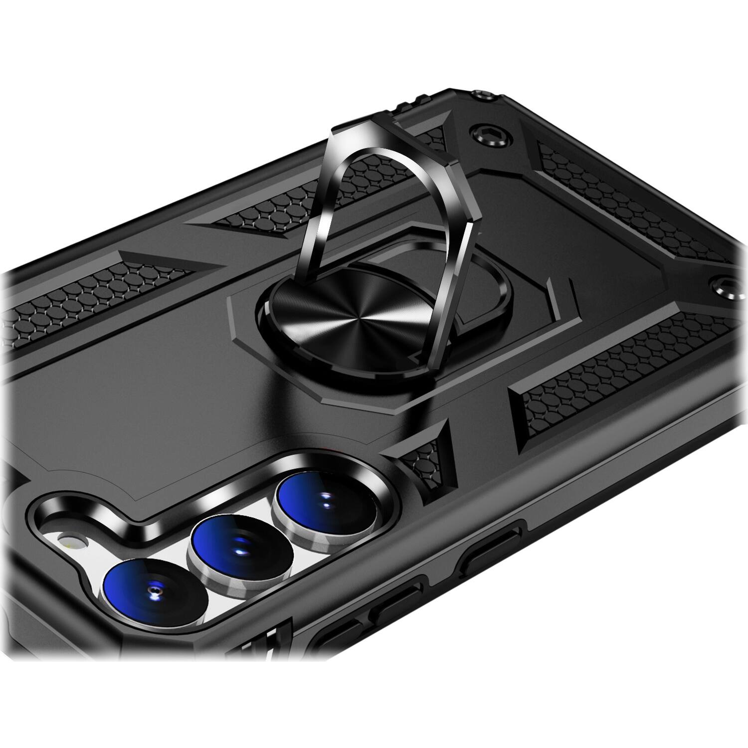 Alt View 18. SaharaCase - Military Kickstand Series with Belt Clip Case for Samsung Galaxy S23+ - Black.