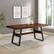 Alt View 12. Walker Edison - Modern Bridge-Leg Dining Table - Dark Walnut.