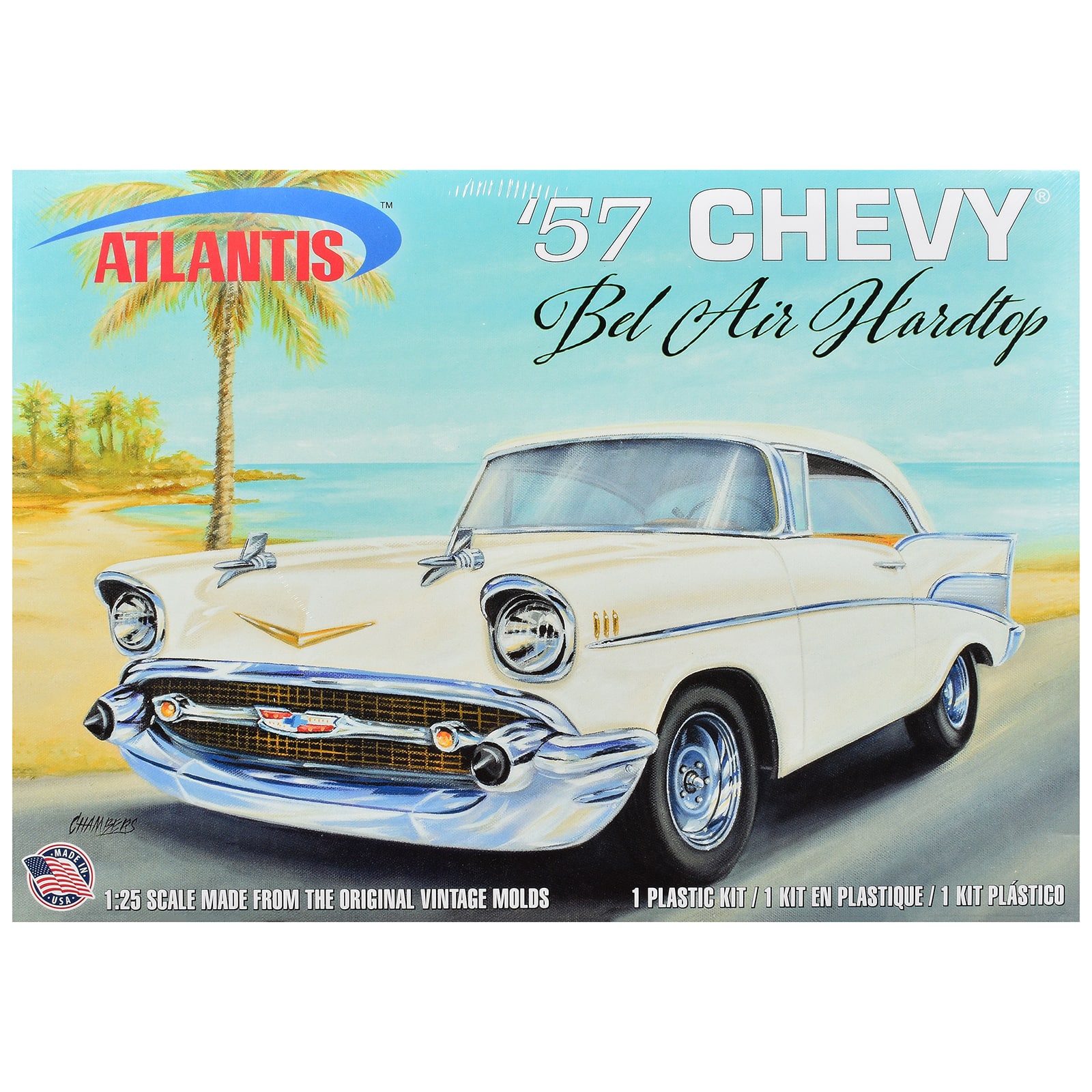 Skill 3 Model Kit 1957 Chevrolet Bel Air Hardtop 1/25 Scale Model by Atlantis price history on PriceWatchPro