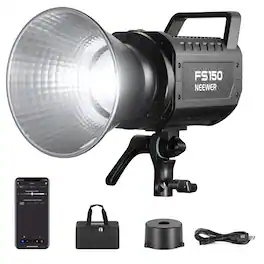 Neewer - FS230 230W 5600K COB LED Light, Bowens Mount - Black