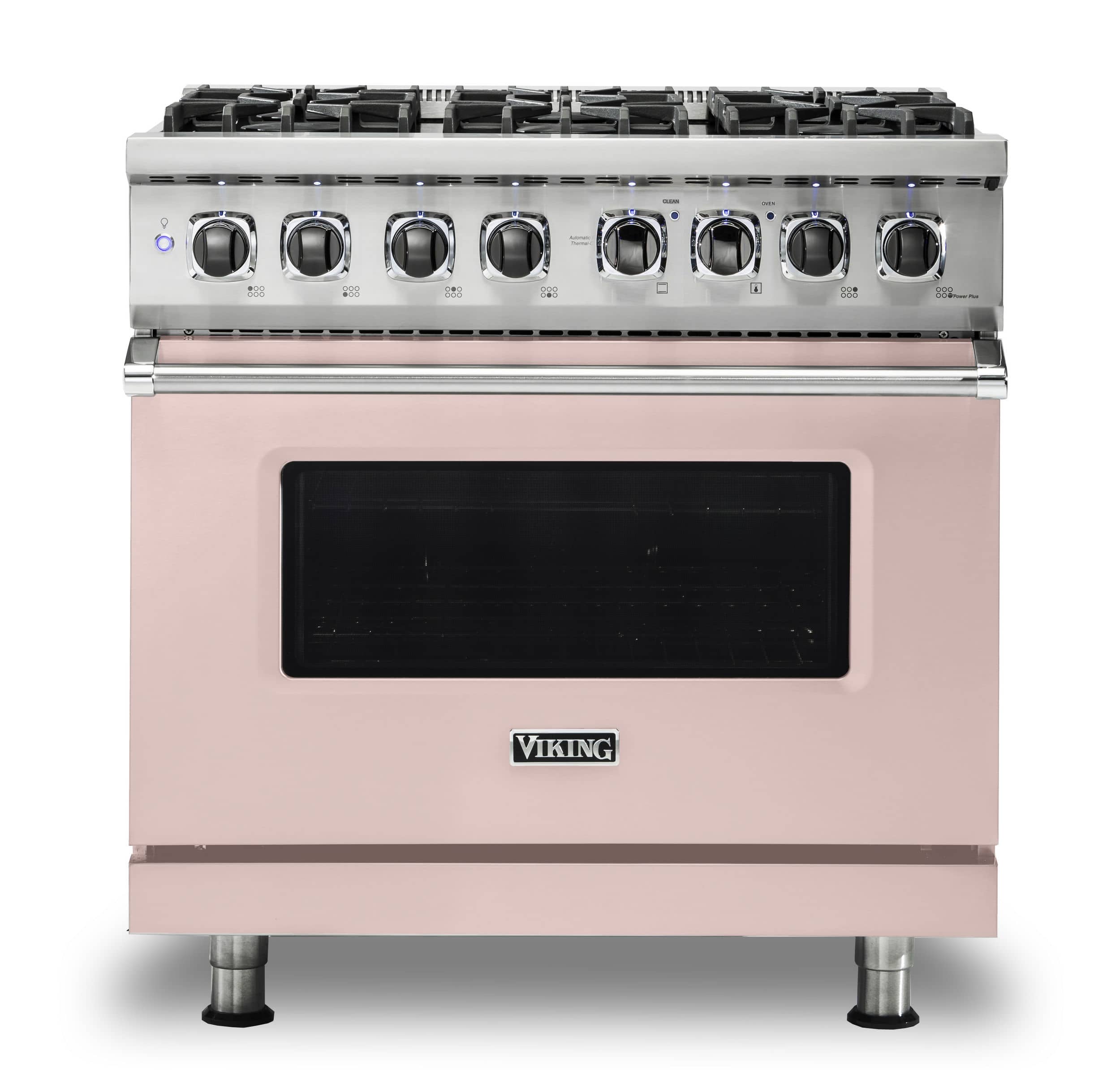 Viking - 36-Inch Dual Fuel Freestanding Range - Blush - Front_Zoom