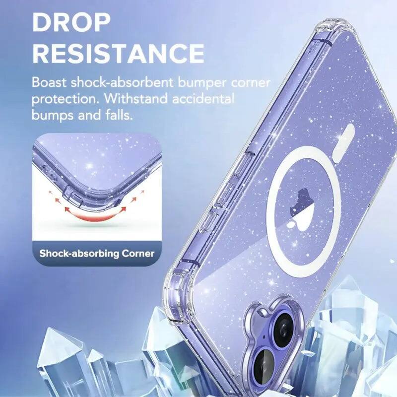 DROP RESISTANCE  
Boast shock-absorbent bumper corner protection. Withstand accidental bumps and falls.  
Shock-absorbing Corner