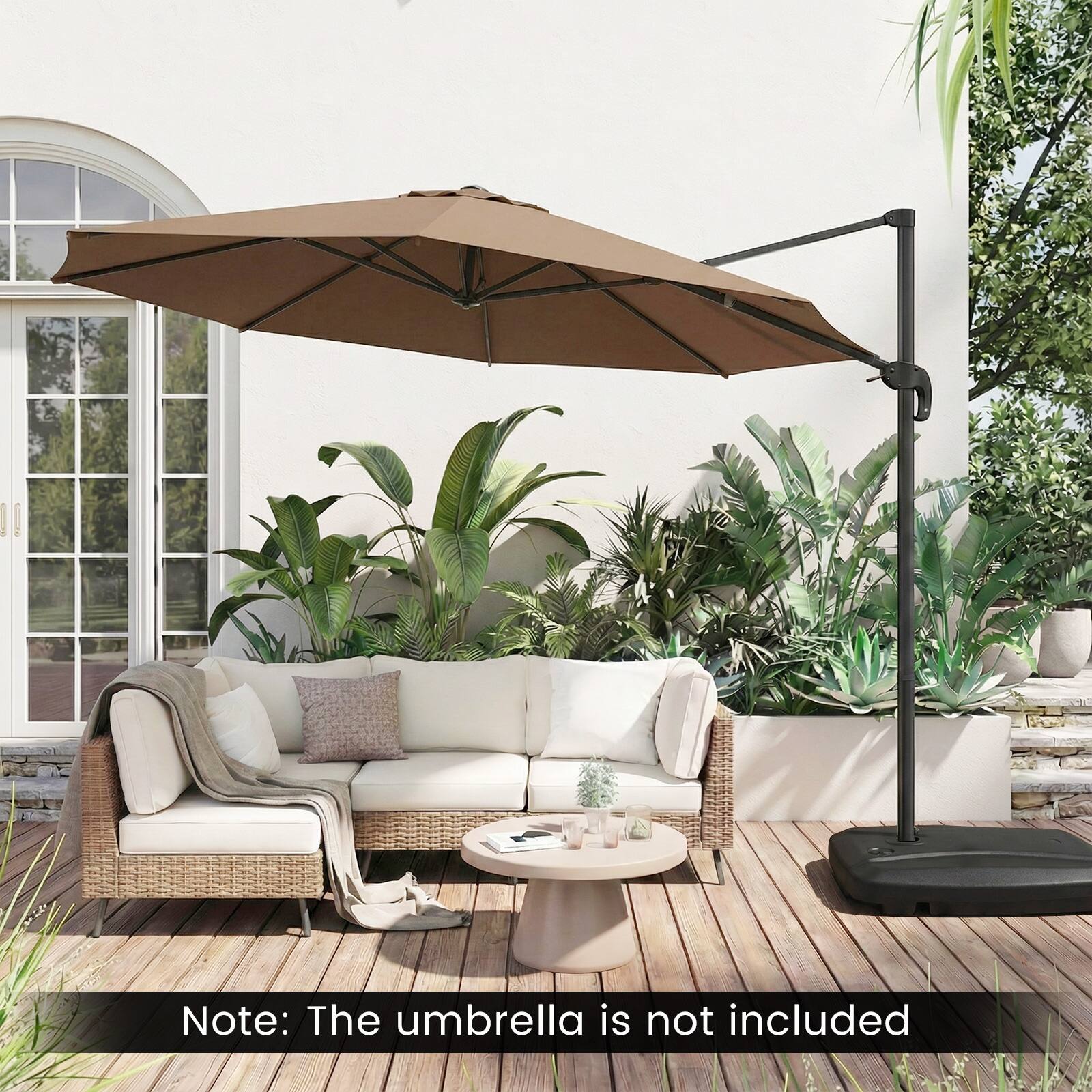 Note: The umbrella is not included