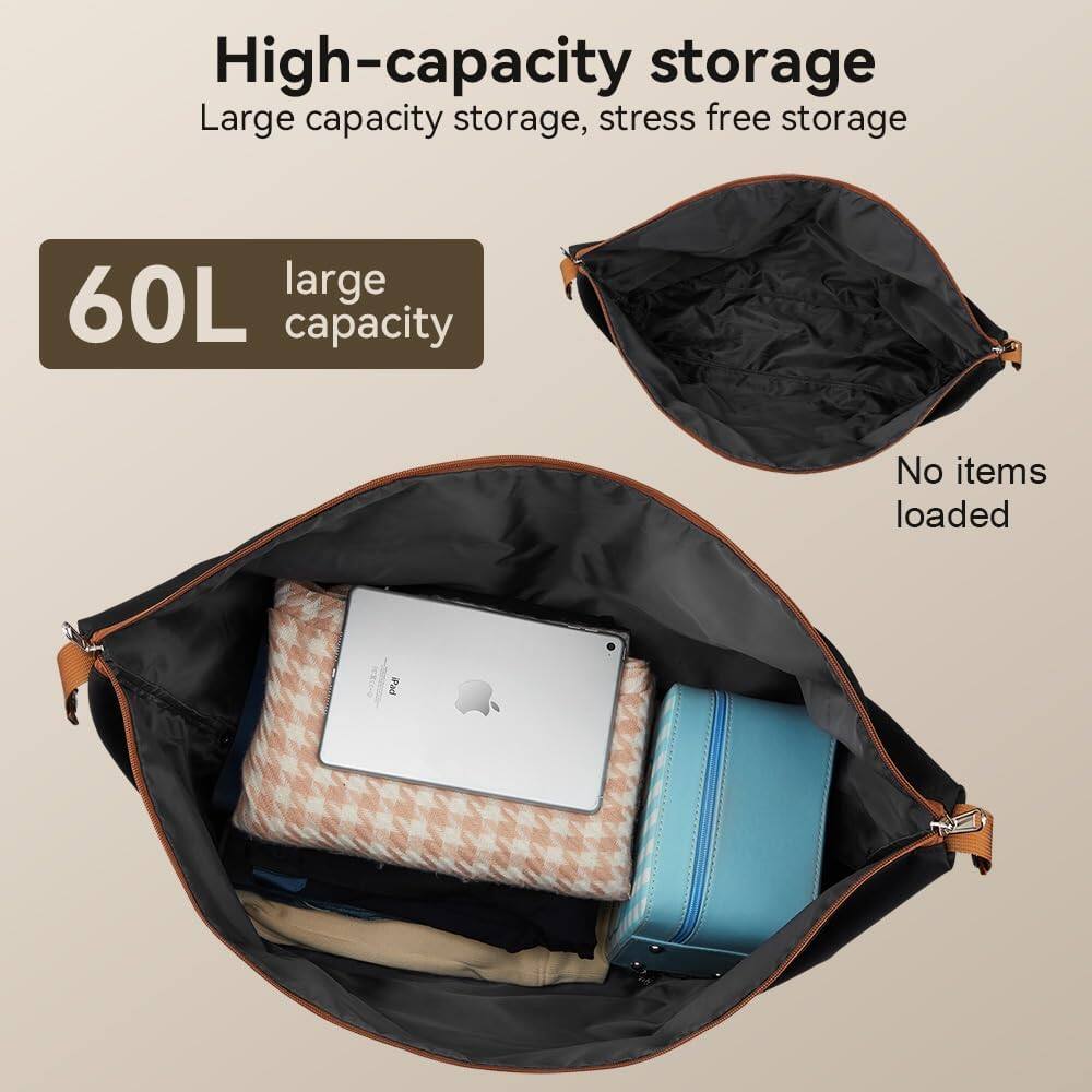 High-capacity storage  
Large capacity storage, stress free storage  
60L large capacity  
No items loaded