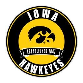 Fan Creations - Iowa Hawkeyes 24" Circle with Banner - Multicolor