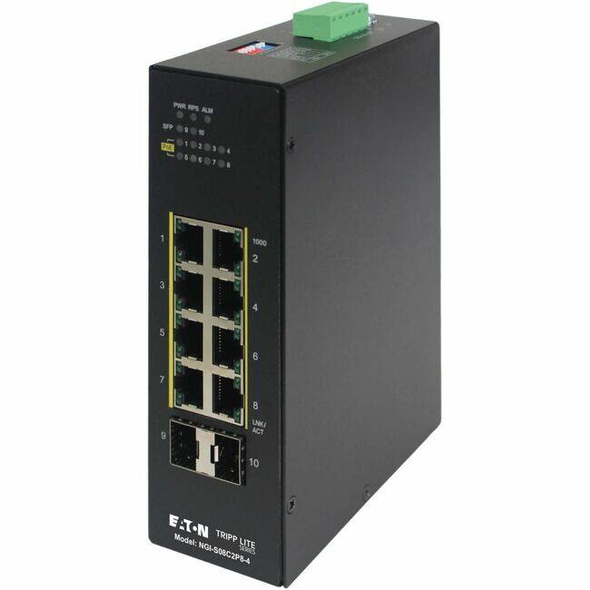 PAR RPS ALM SFP 1 5 10 2 E 3 7 1 1000 2 3 4 5 6 7 9 8 LNKI ACT 10 E-TN  
TRIPP LITE  
Model: NGI-S08C2P8-4