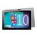 Angle. Super Sonic - 10.1” Touch 2in1 Intel CherryTrail Z8350 2GB 32GB - Silver tablet with Black case and keyboard.