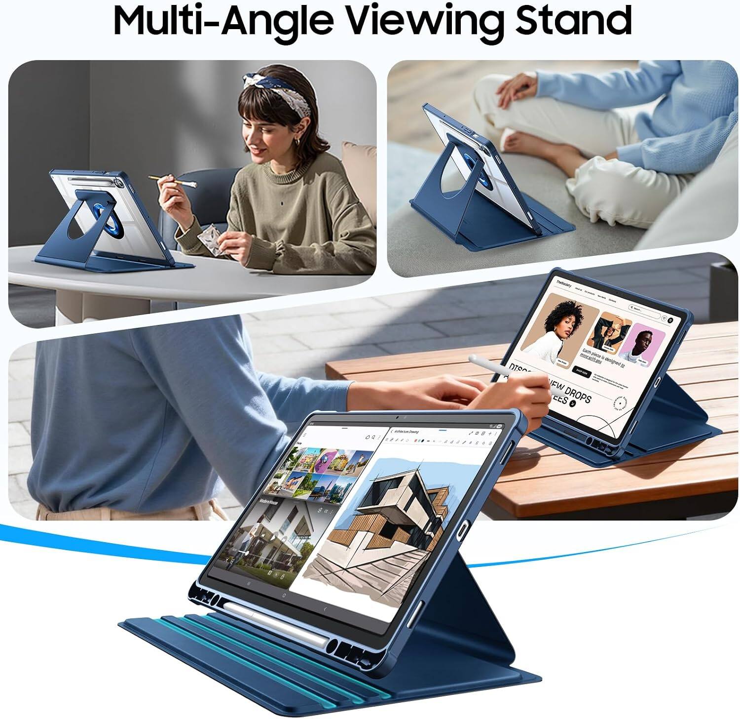 Fintie 360 Degree Rotating Case for Samsung Galaxy Tab S10 Lite/S10 FE ...