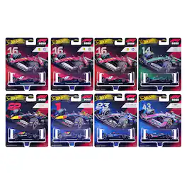 "Formula 1 Racing" 8 piece Set M "Premium Series" Diecast Model Car by Hot Wheels