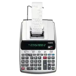 Canon - 2202C001 4.3 Lines/Sec MP25DV 12-Digit Ribbon Printing Calculator - Black/Red Print - false