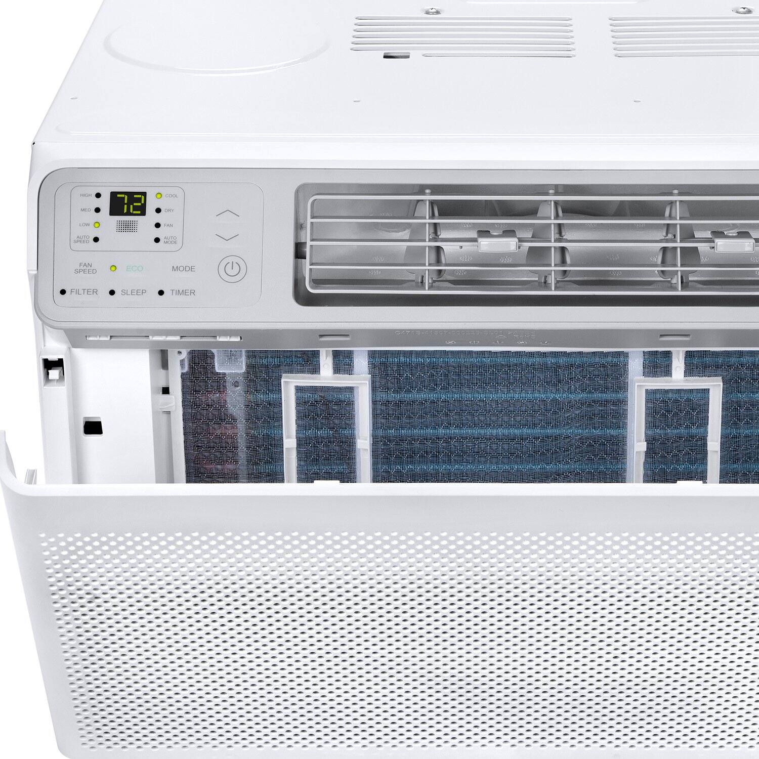 - 72°F
- FAN SPEED
- ECO MODE
- FILTER
- SLEEP TIMER
- MODE
- TIMER