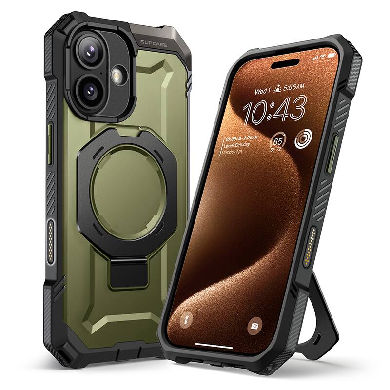 Photos - Case SUPCASE  UB Grip Rugged MagSafe  for iPhone 17 – Heavy-Duty Protection with Magnetic Charging Support - Dark Green GA84 