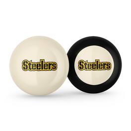 Imperial - Pittsburgh Steelers Logo Cue Ball & 8 Ball Combo Set - White