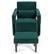 Alt View 18. Costway - Modern Berber Fleece Sofa Chair with Ottoman and Waist Pillow - Emerald.