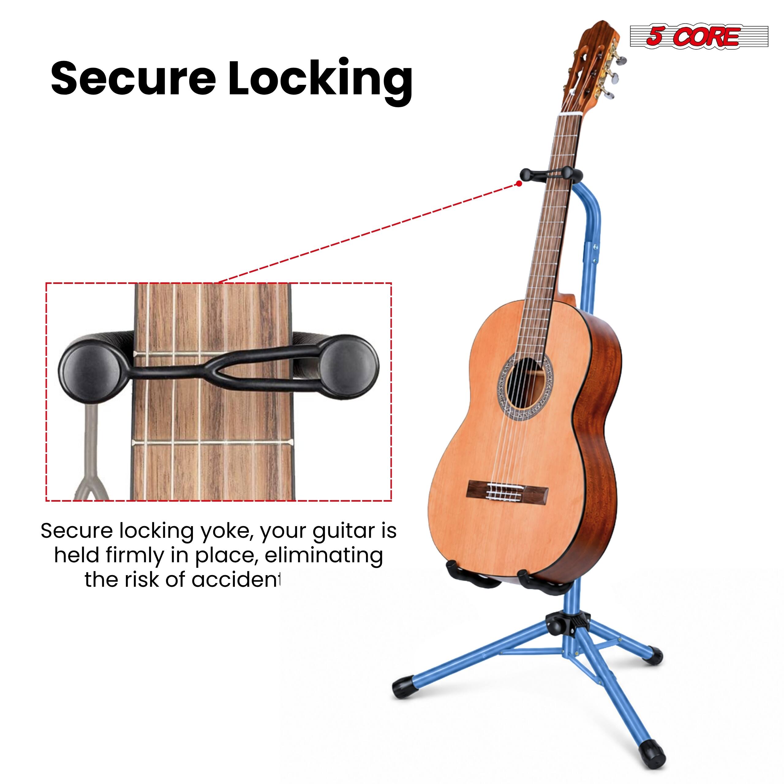 Secure Locking

5 CORE

Secure locking yoke, your guitar is held firmly in place, eliminating the risk of accident