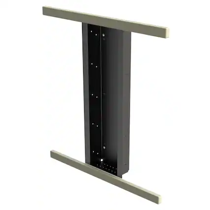 Front. MantelMount - Recess Mounting Box - Black.