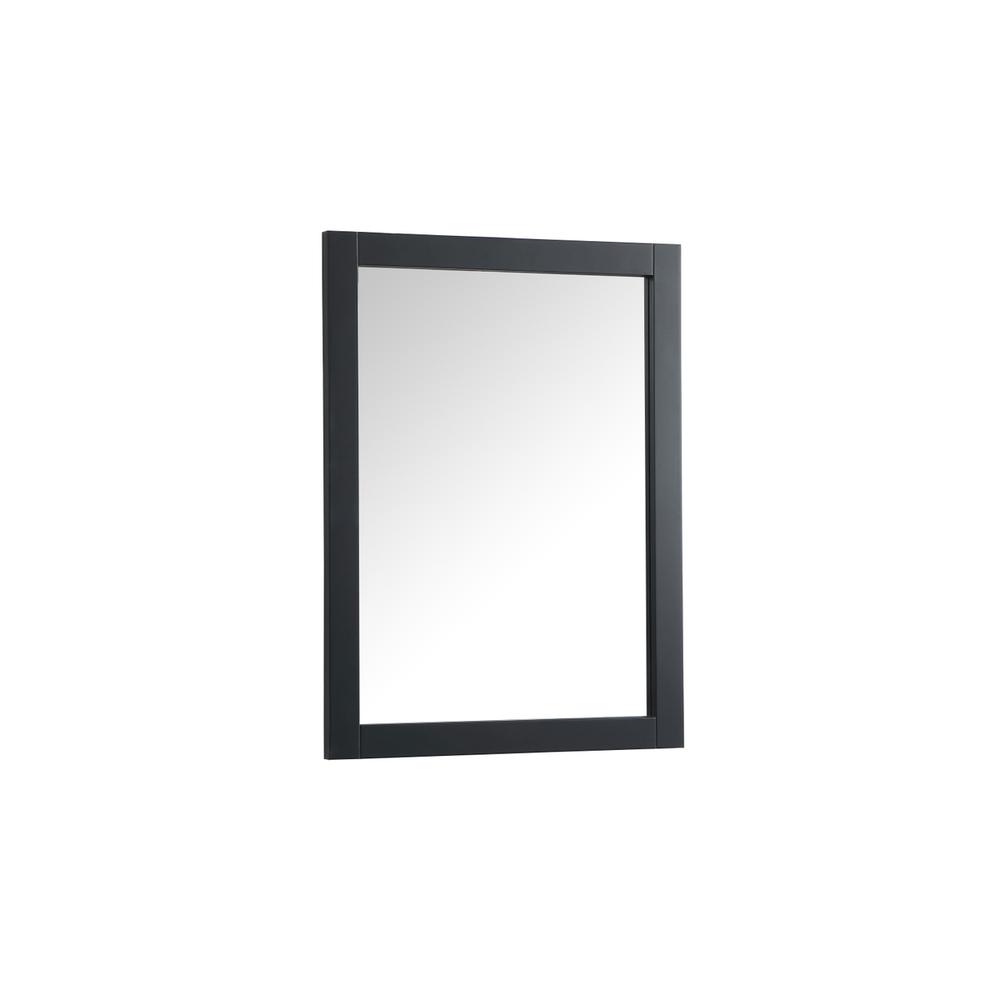 Alt View 1. Elegant Decor - Aqua vanity mirror 24x32 inch in black - Black.
