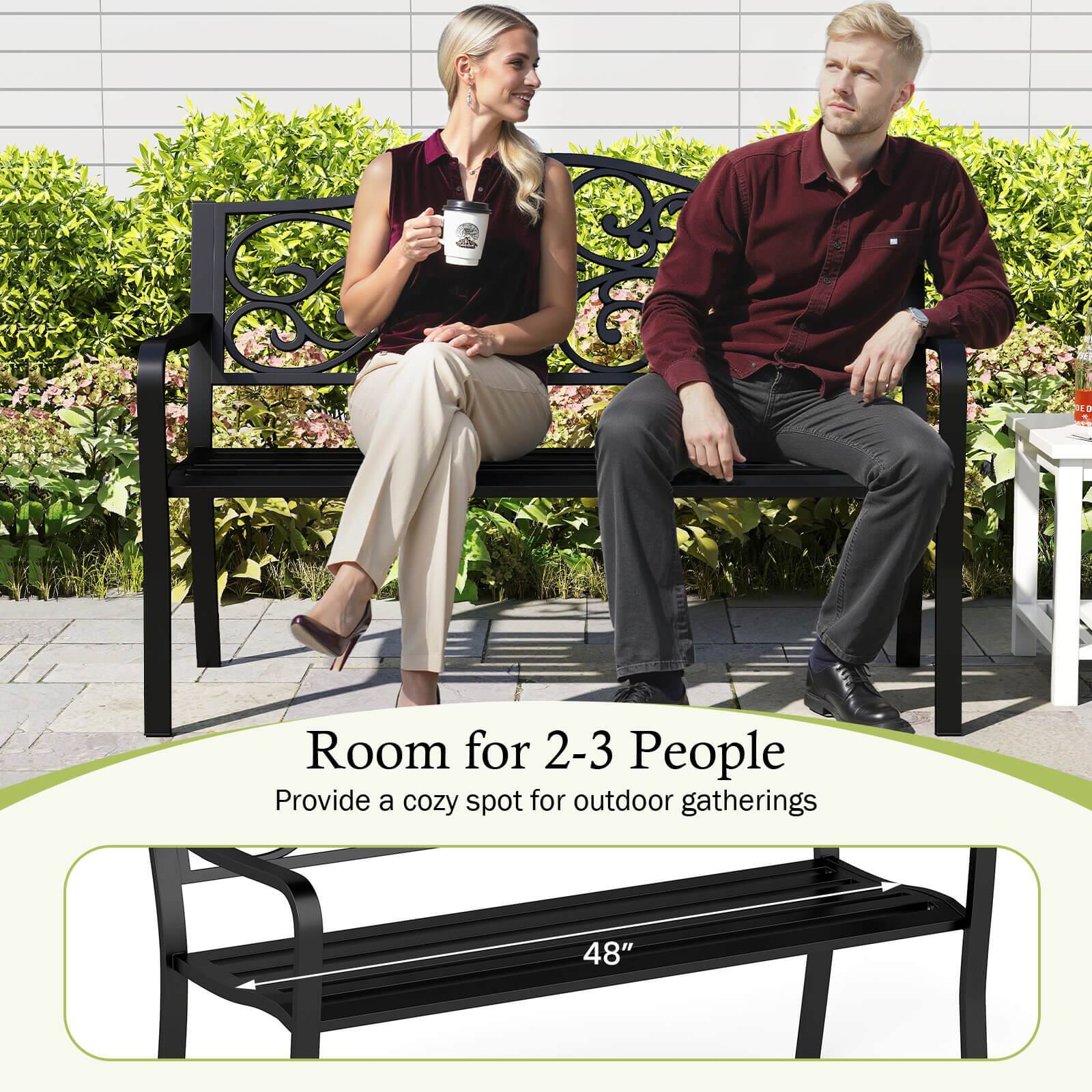 Room for 2-3 People
Provide a cozy spot for outdoor gatherings
48"