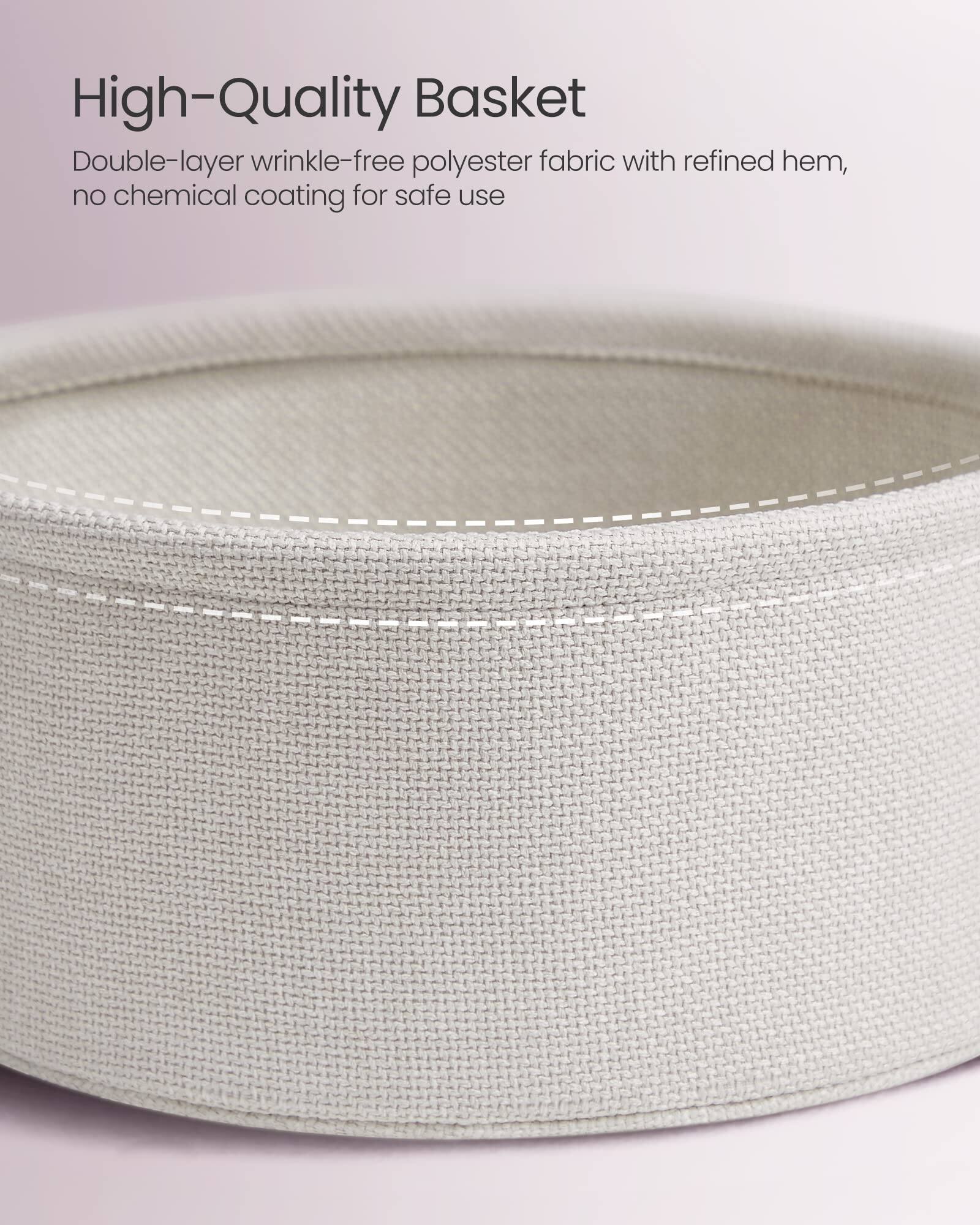 High-Quality Basket

Double-layer wrinkle-free polyester fabric with refined hem, no chemical coating for safe use