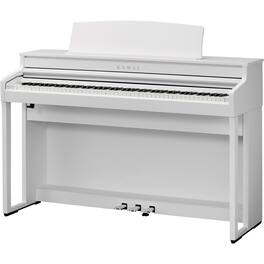 Kawai Pianos - Kawai CA401 88-Key Digital Concert Piano with Grand Feel Compact Wooden Key Action | Built-in Bluetooth MIDI Technology - Satin White