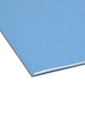 Alt View 4. Smead -  Reinforced File Folder, Straight Cut, Legal Size, Blue, 100/Box  - Green.