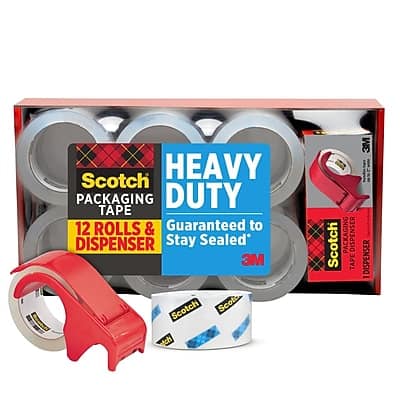 "Scotch - Heavy Duty Shipping Packing Tape, 1.88"" x 54.6 yds., 12/Pack (3850-12-DP3) - Clear" price history on PriceWatchPro