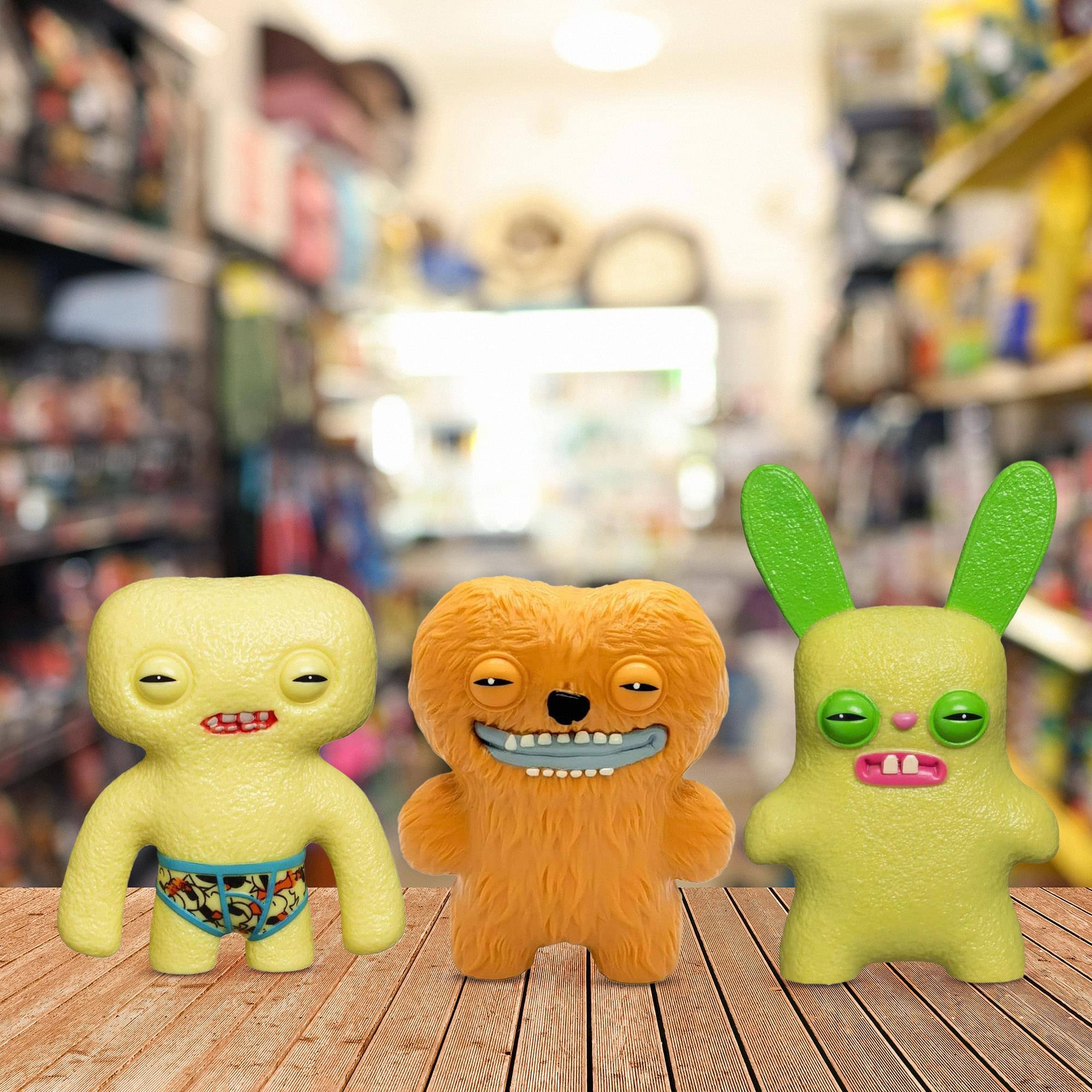 Alt View 4. ZURU - Fuggler 2.5 Inch Figure 3-Pack | Green, Tan, Yellow - Multi-Colored.