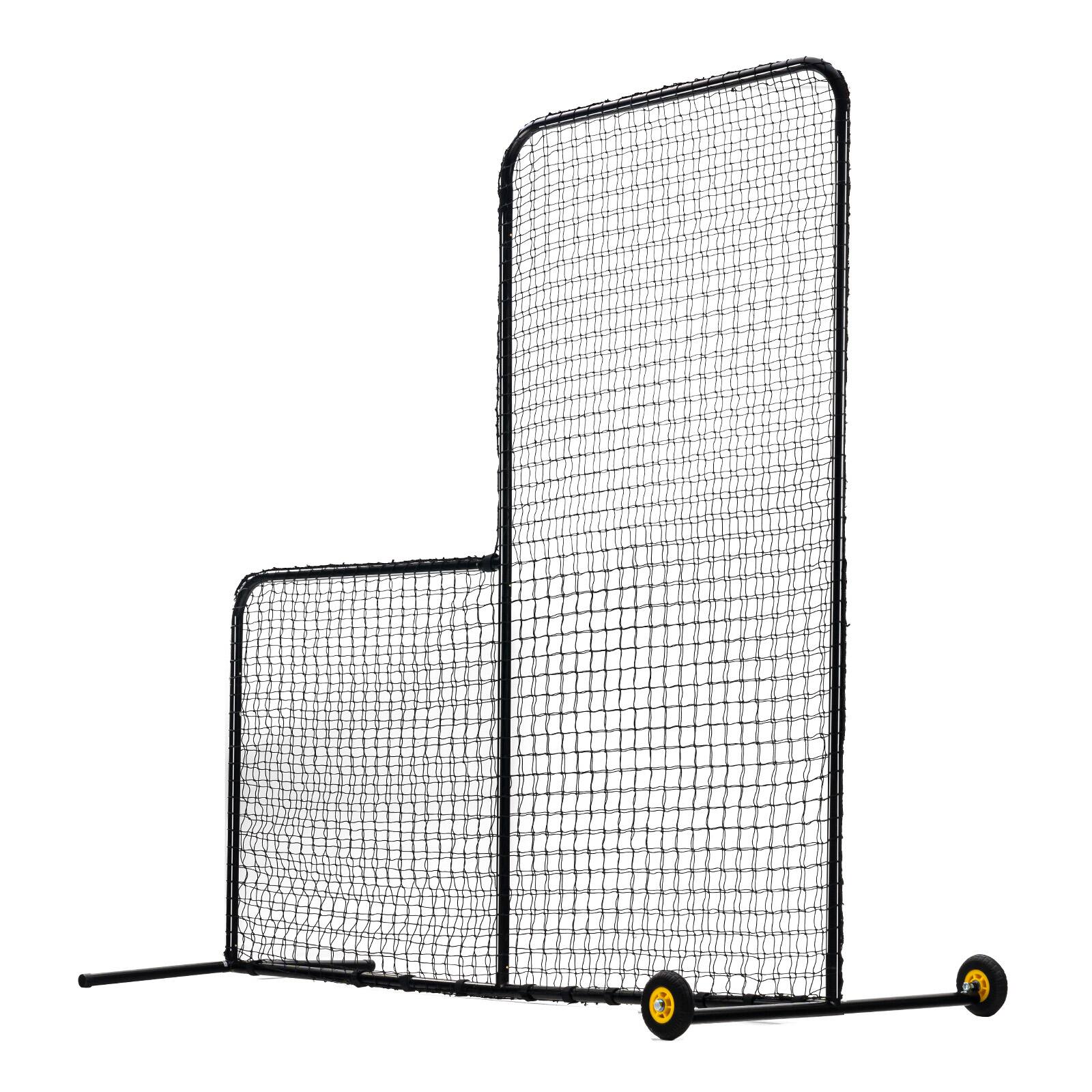 Alt View 5. VEVOR - L Screen Baseball for Batting Cage, 7x7 ft Softball Safety Screen, Body Protector Portable Batting Screen with Carry Bag - Black.