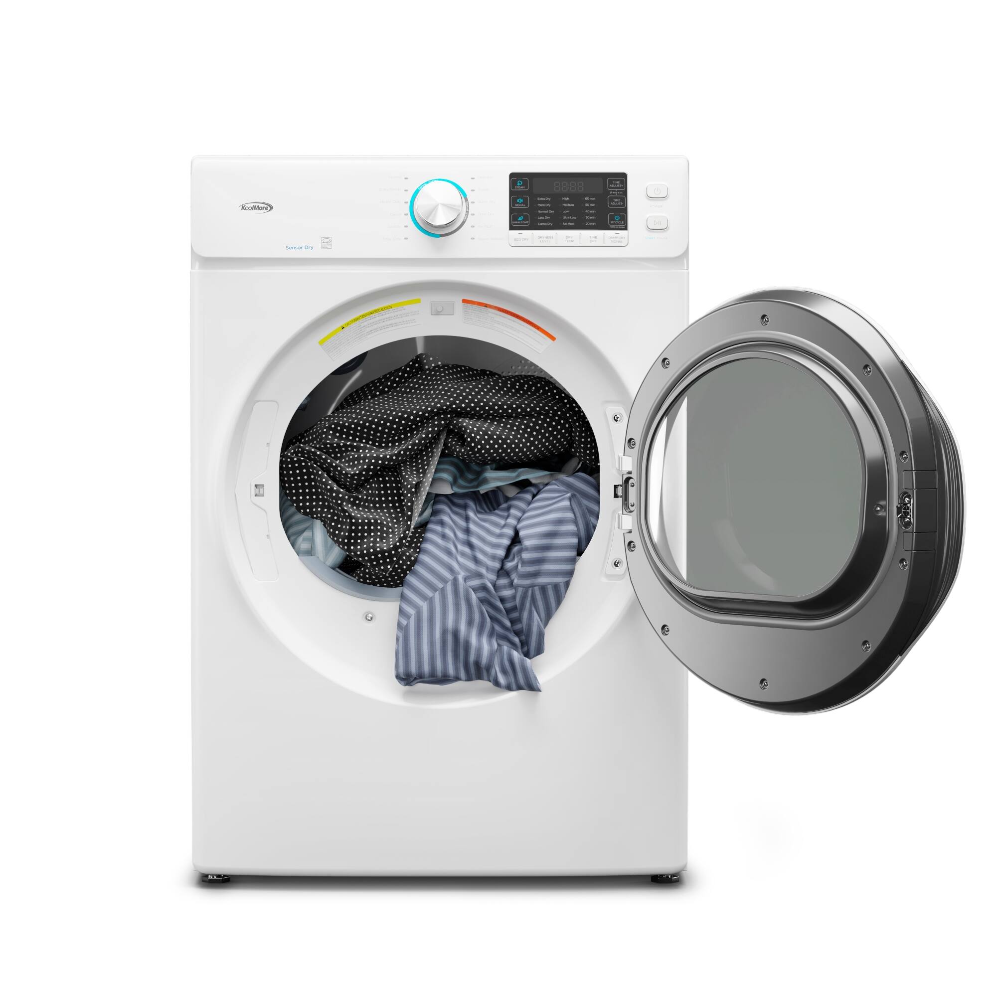 Alt View 2. Koolmore - 8 cu. ft. Large Capacity Stackable Vented Electric Front Load Dryer in White, 240V, FLD-8CWH. - White.