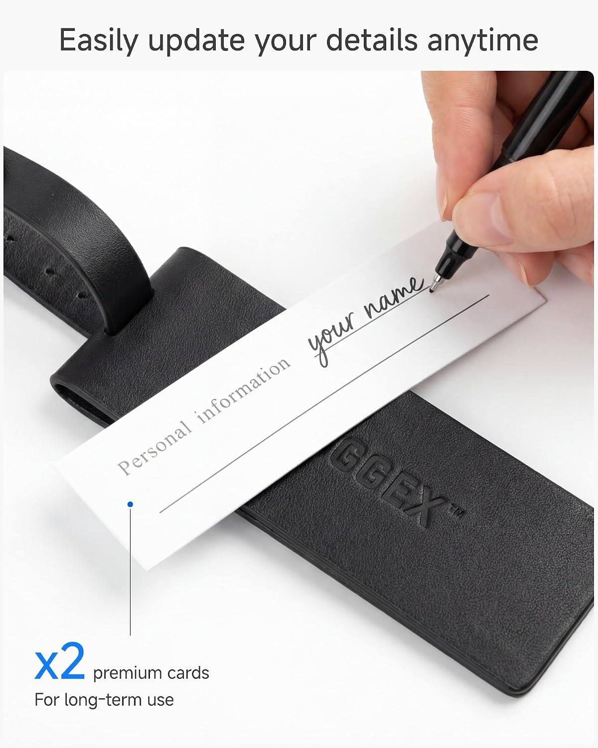Easily update your details anytime

Personal information

your name

GGEX™

x2 premium cards
For long-term use