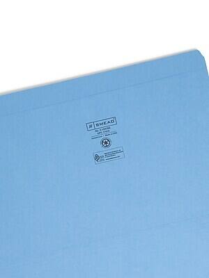Alt View 2. Smead -  Reinforced File Folder, Straight Cut, Legal Size, Blue, 100/Box  - Green.