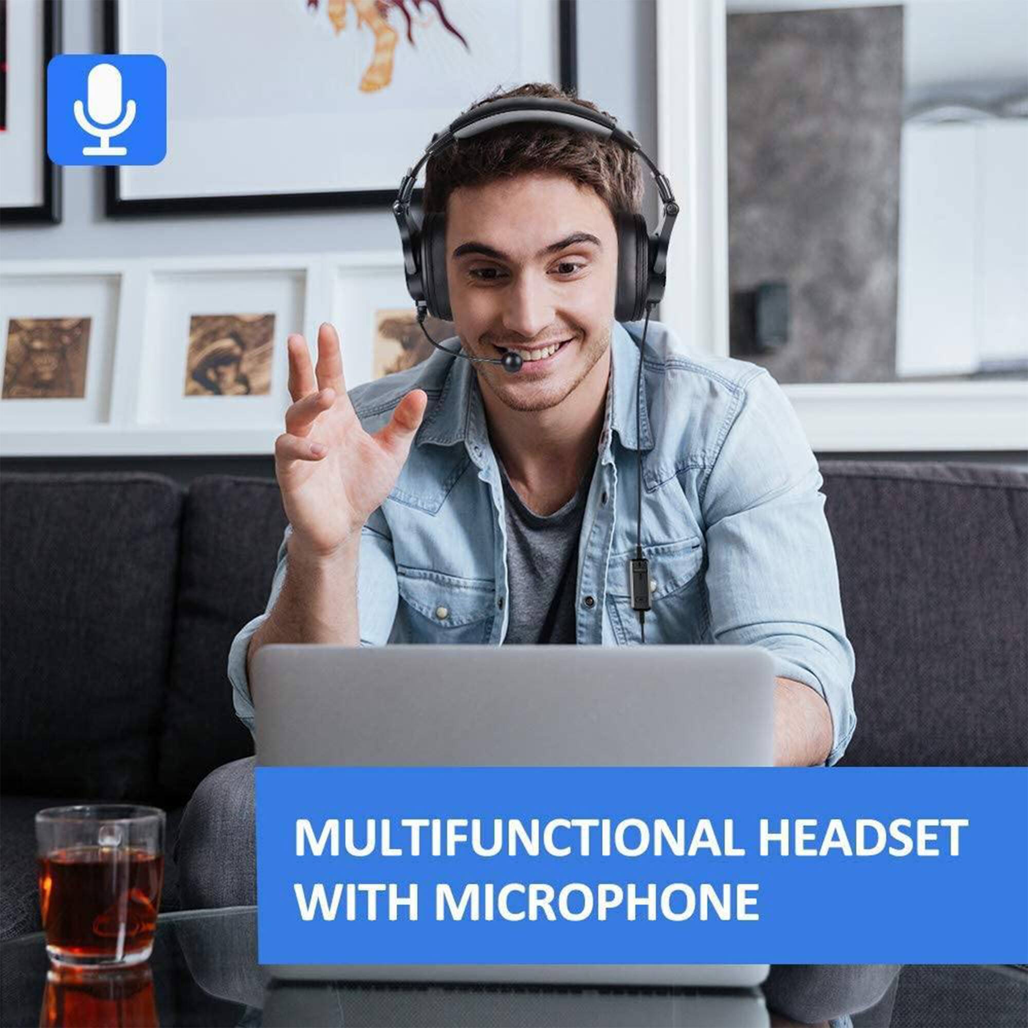 MULTIFUNCTIONAL HEADSET WITH MICROPHONE