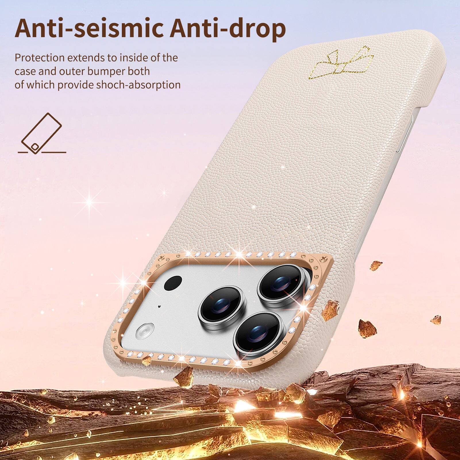 Anti-seismic Anti-drop Protection extends to inside of the case and outer bumper both of which provide shock-absorption