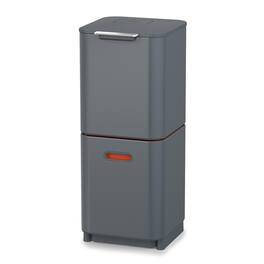 Joseph Joseph - Totem Compact 40-liter Waste & Recycling Dual Kitchen Trash Can - Graphite