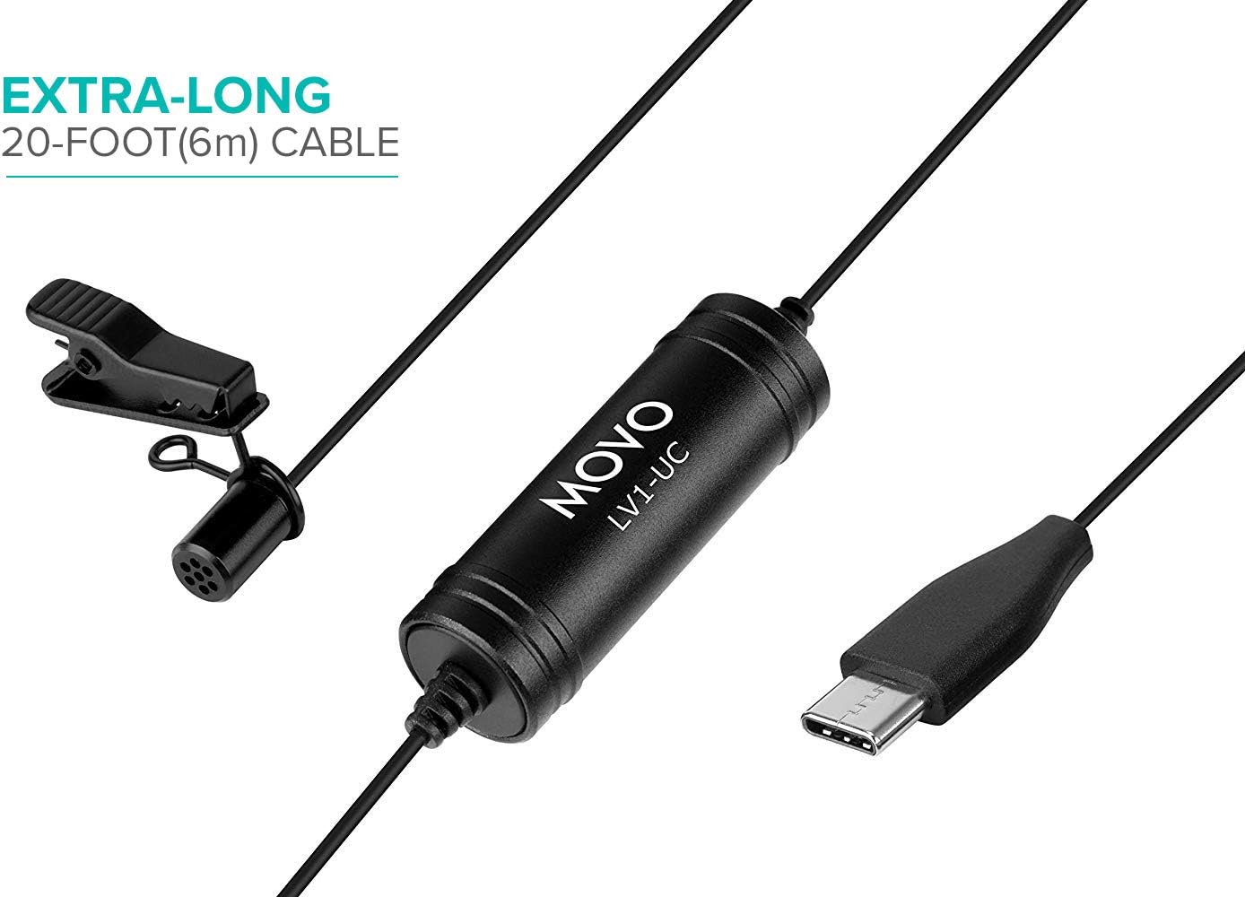 EXTRA-LONG 20-FOOT (6m) CABLE MOYO LV1-UC