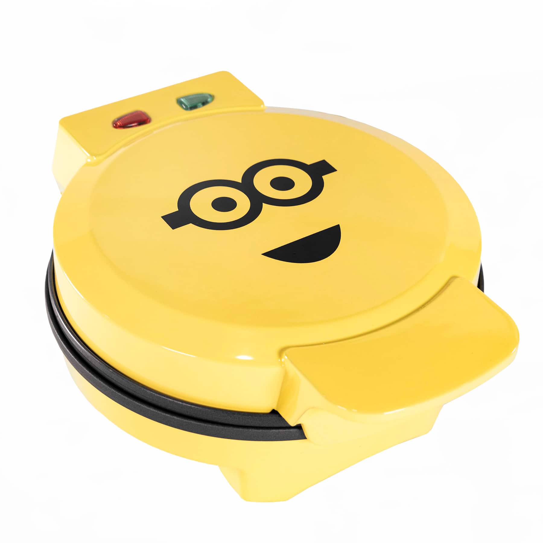 Front. Uncanny Brands - Minions Kevin Waffle Maker - Yellow.